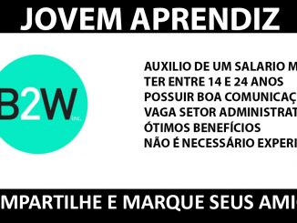 programa jovem aprendiz b2w