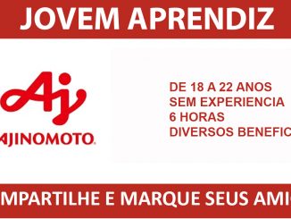 jovem aprendiz ajinomoto